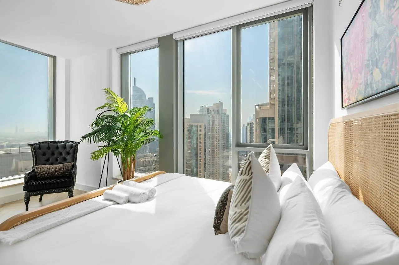 アパート ドバイSophisticated 1Bd W Incredible Burj Khalifa Viewsアパートメント